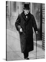 Winston Churchill British Statesman-null-Stretched Canvas