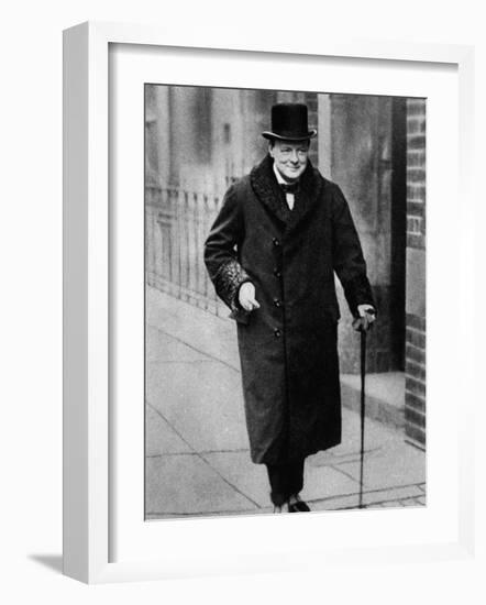 Winston Churchill British Statesman-null-Framed Photographic Print