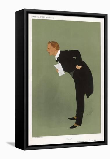 Winston Churchill British Statesman-null-Framed Stretched Canvas