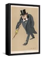 Winston Churchill British Statsman and Author-Bert Thomas-Framed Stretched Canvas