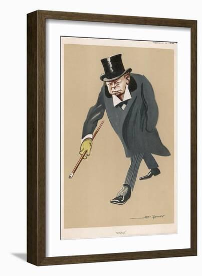 Winston Churchill British Statsman and Author-Bert Thomas-Framed Photographic Print