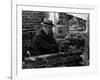 Winston Churchill Building a Brick Doll House for His Youngest Daughter-null-Framed Photographic Print