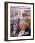 Winston Churchill Commemorative Portrait with Scenes from His Life-null-Framed Art Print