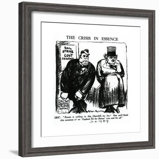 Winston Churchill - Daily Herald Cartoon-null-Framed Giclee Print