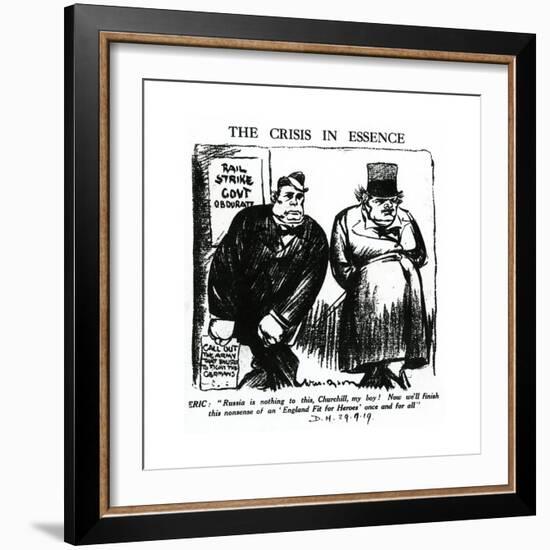 Winston Churchill - Daily Herald Cartoon-null-Framed Giclee Print