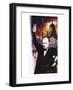 Winston Churchill During the Blitz-English School-Framed Giclee Print