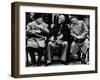 Winston Churchill, Franklin D. Roosevelt and Josef Stalin, Yalta Conference, February 1945-null-Framed Photo