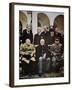 Winston Churchill, Franklin D. Roosevelt and Joseph Stalin at the Yalta Conference in February 1945-null-Framed Photographic Print