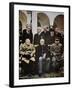 Winston Churchill, Franklin D. Roosevelt and Joseph Stalin at the Yalta Conference in February 1945-null-Framed Photographic Print