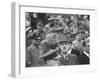 Winston Churchill, General Charles De Gaulle and Anthony Eden Attending Armistice Day Celebrations-null-Framed Photographic Print