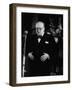 Winston Churchill Giving Speech at Tory Rally During British Election Campaign-null-Framed Photographic Print