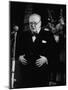 Winston Churchill Giving Speech at Tory Rally During British Election Campaign-null-Mounted Photographic Print