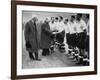 Winston Churchill Greets the England Football Team, Wembley, London, October 1941-null-Framed Giclee Print