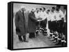 Winston Churchill Greets the England Football Team, Wembley, London, October 1941-null-Framed Stretched Canvas