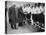 Winston Churchill Greets the England Football Team, Wembley, London, October 1941-null-Stretched Canvas