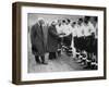 Winston Churchill Greets the England Football Team, Wembley, London, October 1941-null-Framed Giclee Print