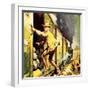 Winston Churchill Jumping from a Train During the Boer War-McConnell-Framed Giclee Print