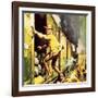 Winston Churchill Jumping from a Train During the Boer War-McConnell-Framed Giclee Print