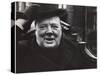 Winston Churchill learning about his re-election to Parliament, neg. 1935-Lucien Aigner-Stretched Canvas