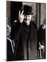 Winston Churchill Making His Famous V for Victory Sign, 1942-null-Mounted Premium Photographic Print