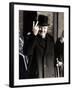 Winston Churchill Making His Famous V for Victory Sign, 1942-null-Framed Premium Photographic Print