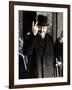 Winston Churchill Making His Famous V for Victory Sign, 1942-null-Framed Photographic Print