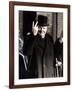 Winston Churchill Making His Famous V for Victory Sign, 1942-null-Framed Photographic Print