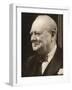 Winston Churchill "Our Skipper"-null-Framed Photographic Print