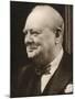 Winston Churchill "Our Skipper"-null-Mounted Photographic Print