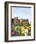 Winston Churchill Painting at Chartwell-Green-Framed Giclee Print