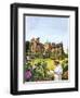 Winston Churchill Painting at Chartwell-Green-Framed Giclee Print