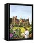 Winston Churchill Painting at Chartwell-Green-Framed Stretched Canvas