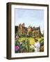 Winston Churchill Painting at Chartwell-Green-Framed Giclee Print