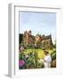 Winston Churchill Painting at Chartwell-Green-Framed Giclee Print