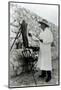 Winston Churchill Painting in Miami, 1946-null-Mounted Photographic Print