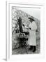 Winston Churchill Painting in Miami, 1946-null-Framed Premium Photographic Print