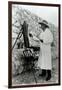 Winston Churchill Painting in Miami, 1946-null-Framed Premium Photographic Print