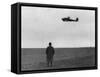 Winston Churchill, Photographed from Behind, Watching B-17 'Flying Fortress' in Flight, July 1940-null-Framed Stretched Canvas