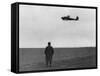 Winston Churchill, Photographed from Behind, Watching B-17 'Flying Fortress' in Flight, July 1940-null-Framed Stretched Canvas