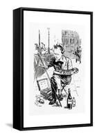 Winston Churchill - Punch Cartoon-FH Townsend-Framed Stretched Canvas