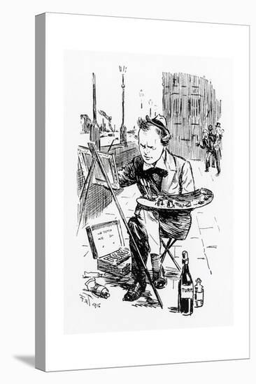 Winston Churchill - Punch Cartoon-FH Townsend-Stretched Canvas