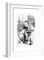 Winston Churchill - Punch Cartoon-FH Townsend-Framed Giclee Print