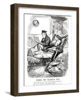 Winston Churchill - Punch Cartoon-L Raven Hill-Framed Photographic Print