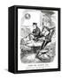 Winston Churchill - Punch Cartoon-L Raven Hill-Framed Stretched Canvas