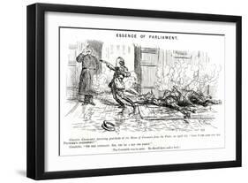 Winston Churchill - Punch Cartoon-FH Townsend-Framed Art Print