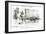 Winston Churchill - Punch Cartoon-FH Townsend-Framed Art Print