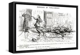 Winston Churchill - Punch Cartoon-FH Townsend-Framed Stretched Canvas