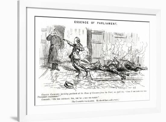 Winston Churchill - Punch Cartoon-FH Townsend-Framed Premium Giclee Print