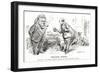 Winston Churchill - Punch Cartoon-L Raven Hill-Framed Art Print