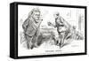 Winston Churchill - Punch Cartoon-L Raven Hill-Framed Stretched Canvas